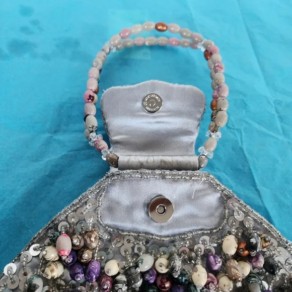 Beaded Multicolor Handbag - Picture 6 of 10